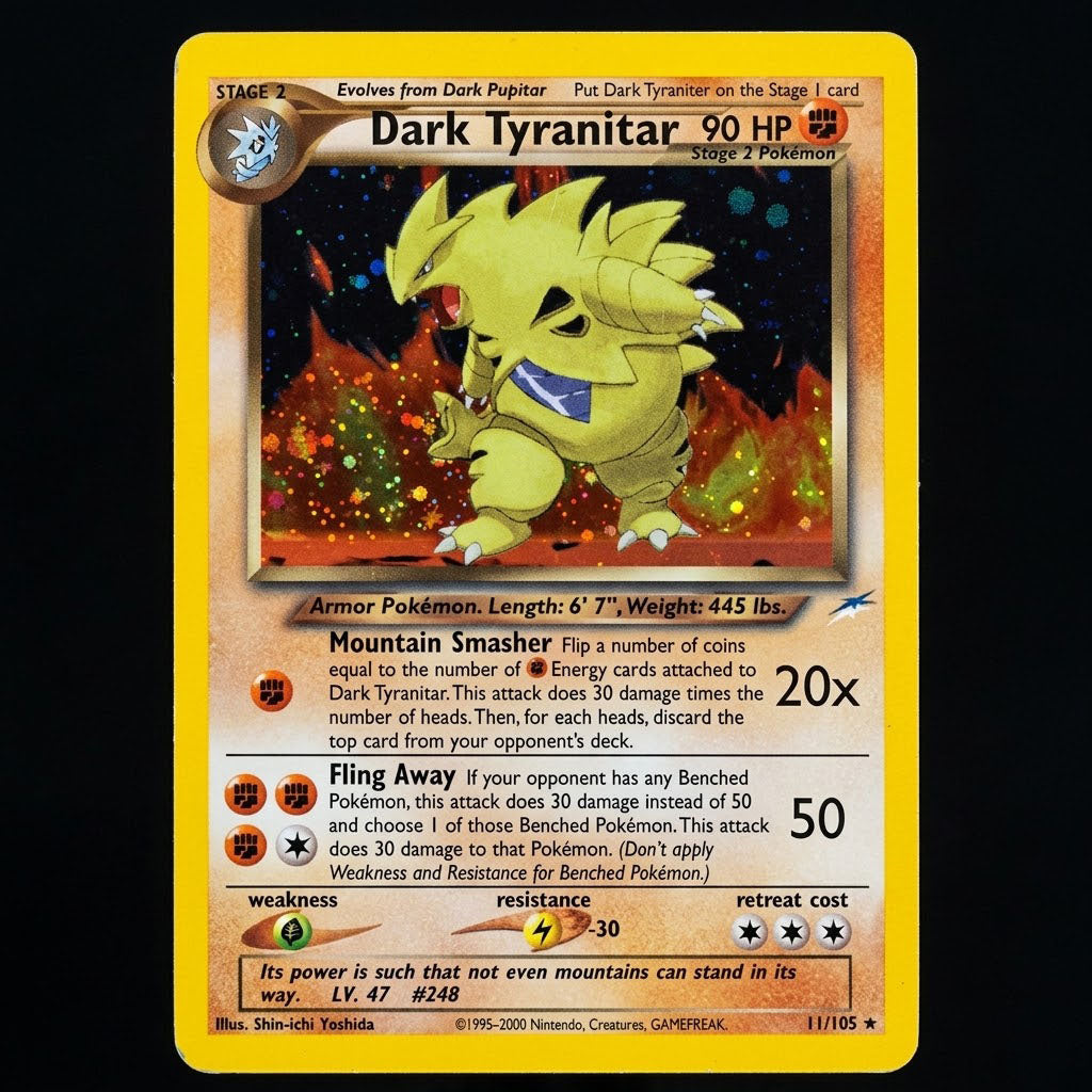 Dark Tyranitar 11/105 Neo Destiny Unlimited Holofoil LP