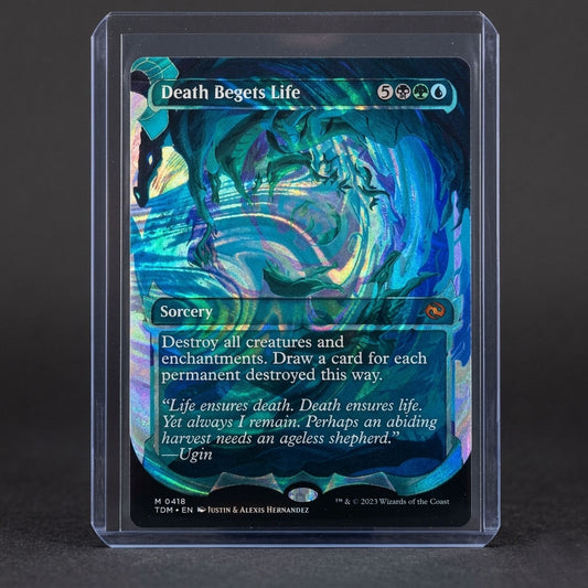 Death Begets Life: Tarkir Dragonstorm #0416 (Showcase Halo Foil) at Emerald Market Alamogordo, New Mexico	