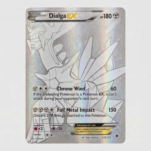 Dialga Ex (Secret Rare) 122/119 XY Phantom Forces Holofoil LP