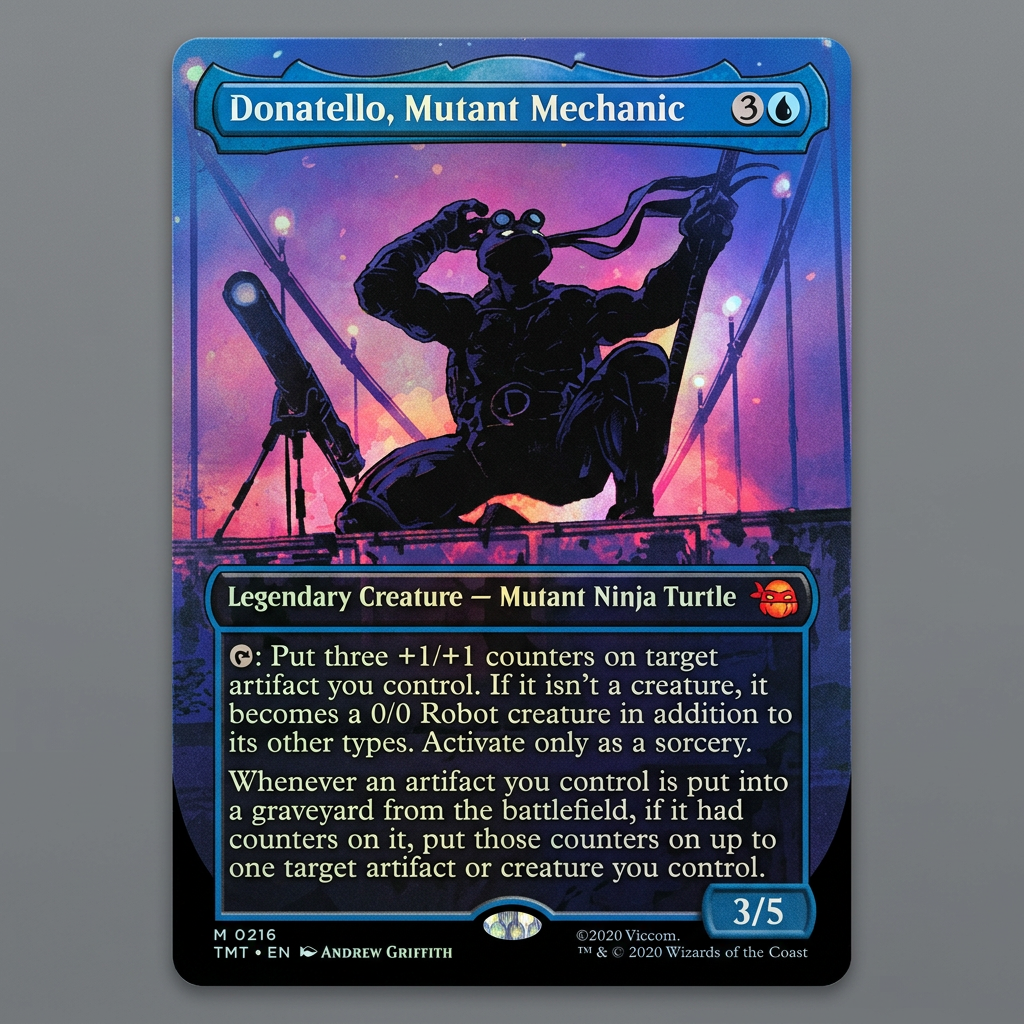 Donatello, Mutant Mechanic M-0216 TMNT Borderless Foil NM at Emerald Market Alamogordo, New Mexico