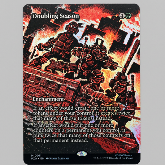 Doubling Season M 0011 TMNT Borderless Foil NM