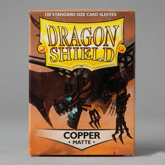 Dragon Shield 100 Card Sleeves. Color Copper