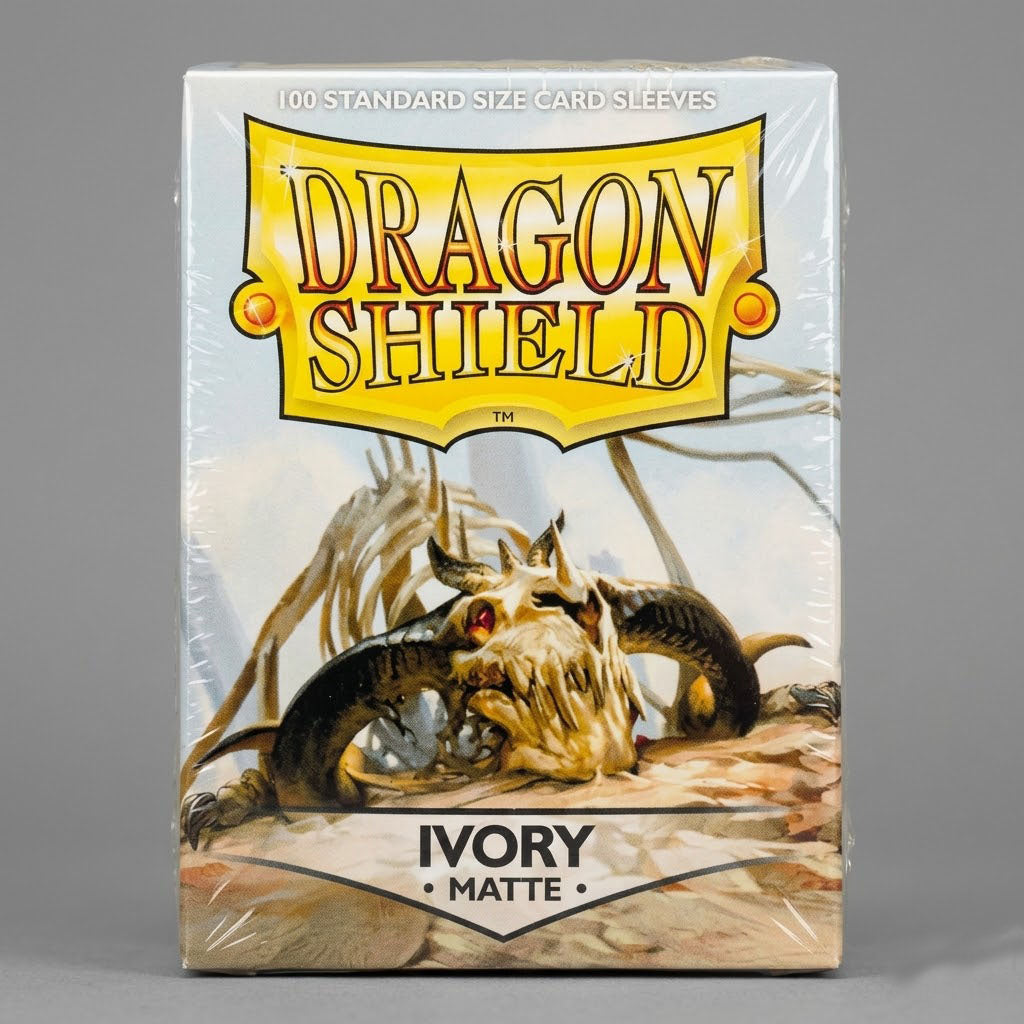 Dragon Shield 100 Card Sleeves. Color Ivory