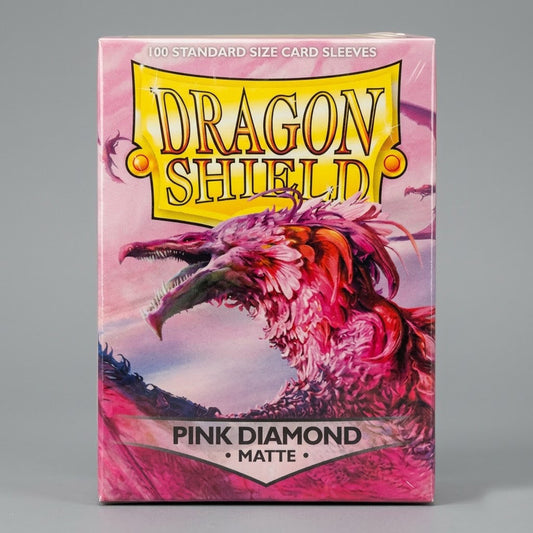 Dragon Shield 100 Card Sleeves. Color Pink Diamond