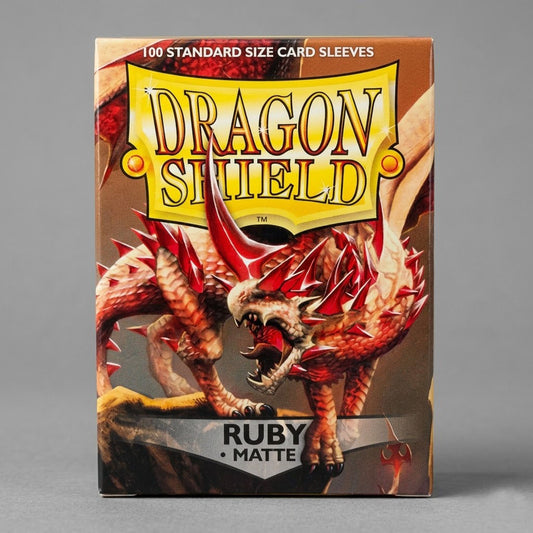 Dragon Shield 100 Card Sleeves. Color Ruby