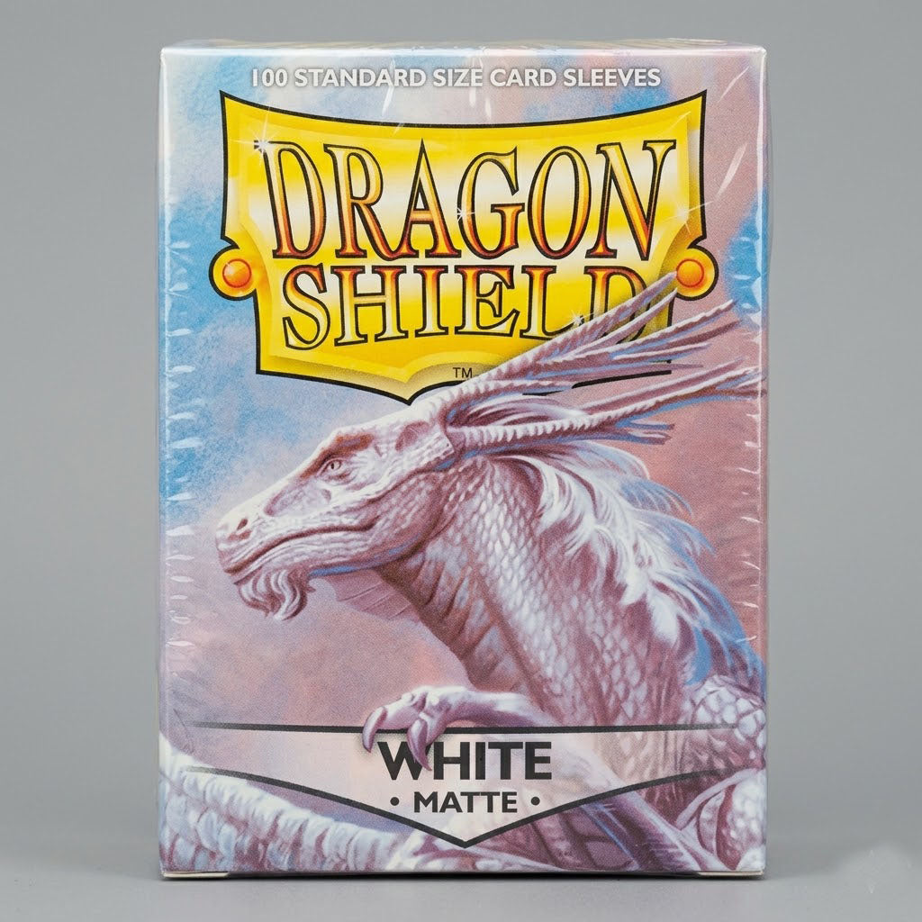 Dragon Shield 100 Card Sleeves. Color White