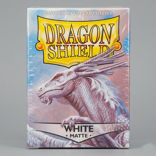 Dragon Shield 100 Card Sleeves. Color White