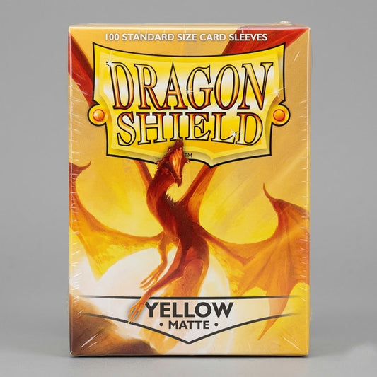Dragon Shield 100 Card Sleeves. Color Yellow