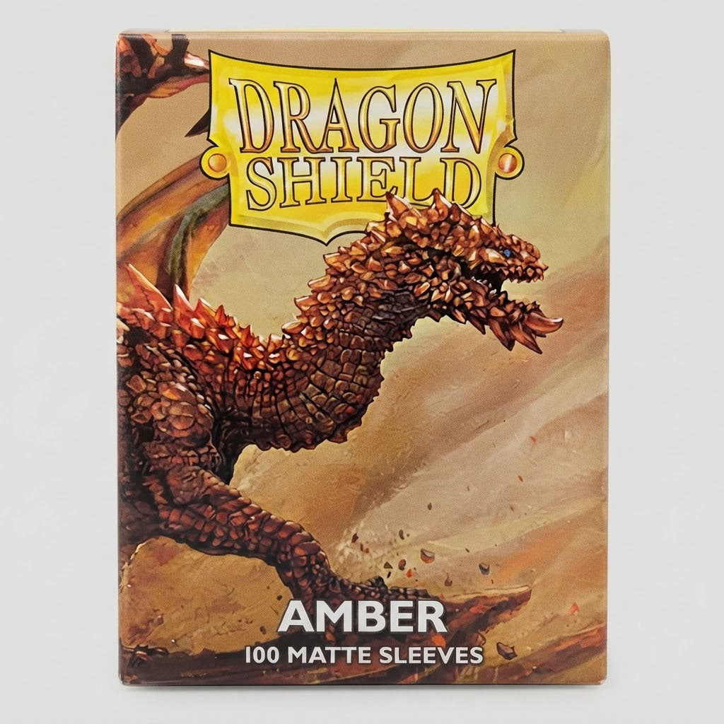 Dragon Shield 100 Matte Sleeves Amber