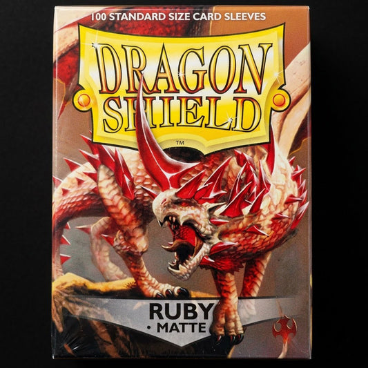 Dragon Shield Matte Ruby 100-Count Card Sleeves Pack at Emerald Market Alamogordo, New Mexico