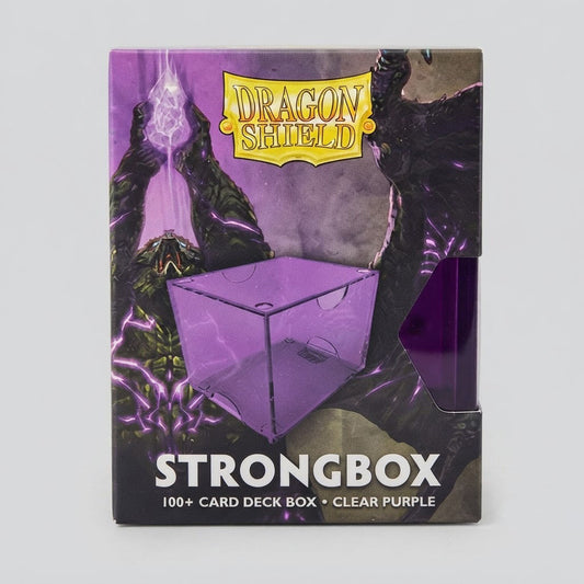 Dragon Shield Strongbox 100+ Card Deck Box Clear Purple