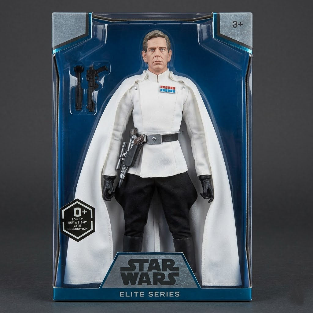 Elite Series Star Wars Rogue One Director Orson Krennic Die-Cast Action Figure Box Art at Emerald Market Alamogordo, New Mexico