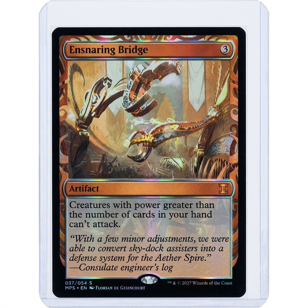 Ensnaring Bridge 037/084 Masterpiece Series Kaladesh Inventions Foil NM