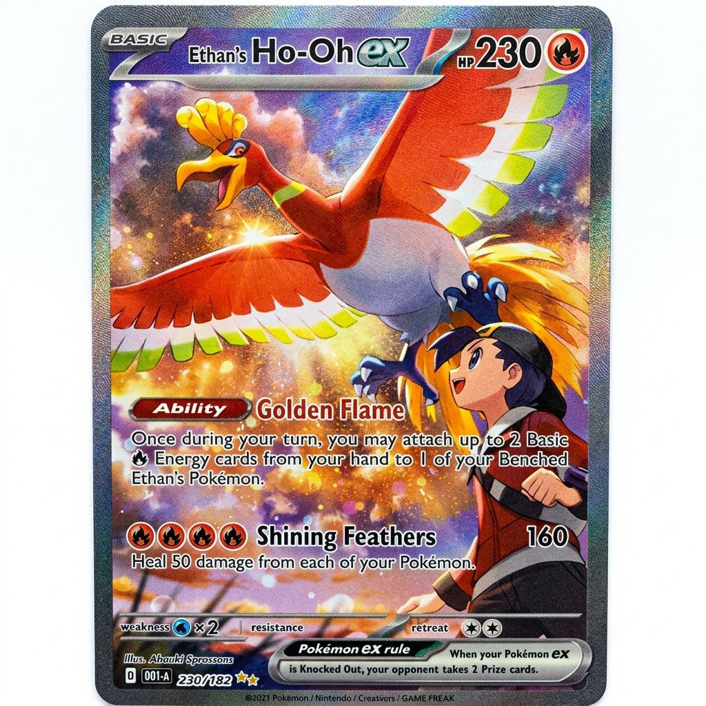 Ethan's Ho-Oh Ex 230/182 Destined Rivals Holofoil NM