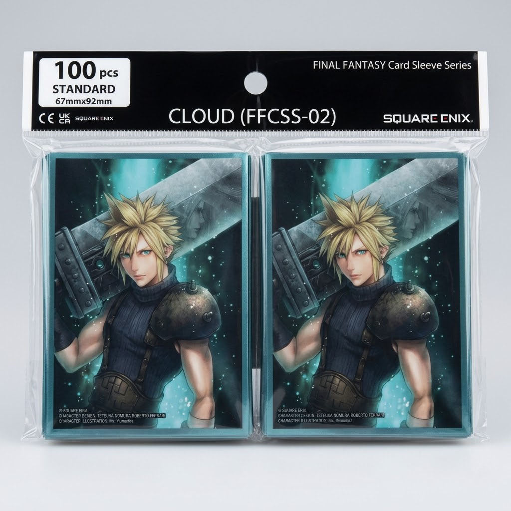 Final Fantasy Cloud Strife 02 Premium 100-Count Card Sleeves Pack at Emerald Market Alamogordo, New Mexico