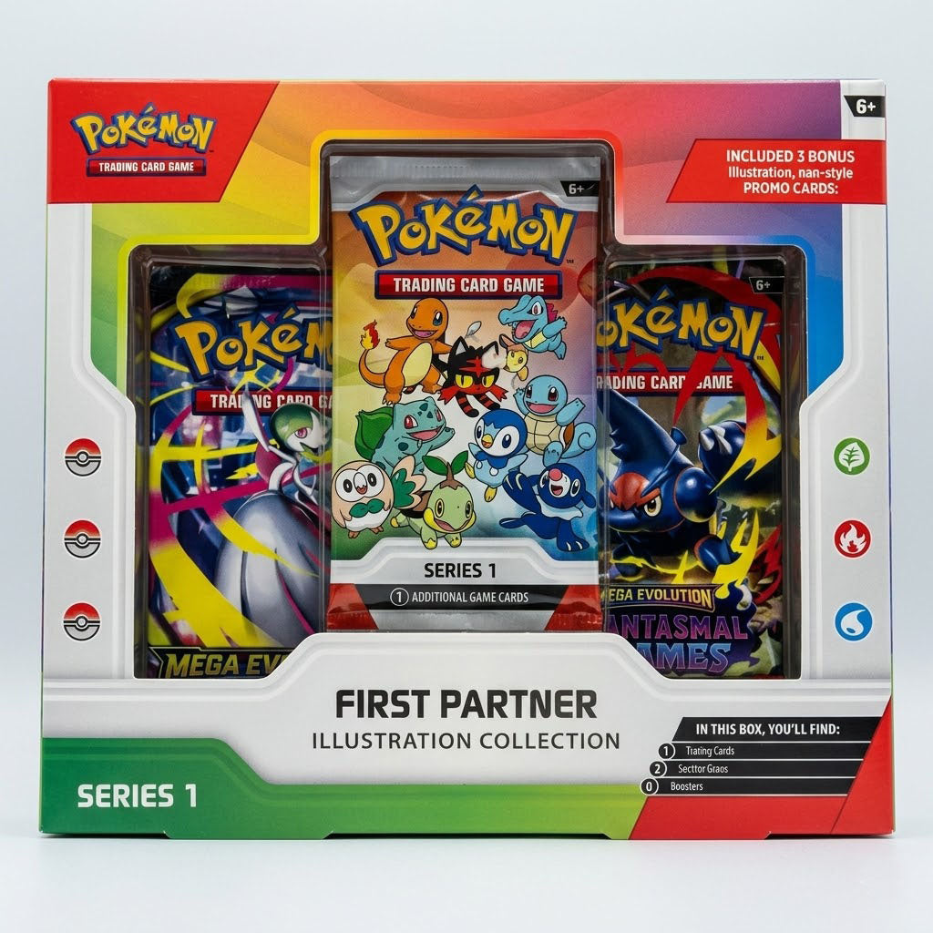 Pokemon First Partner Illustration Collection Series 1 at Emerald Market Alamogordo, New Mexico
