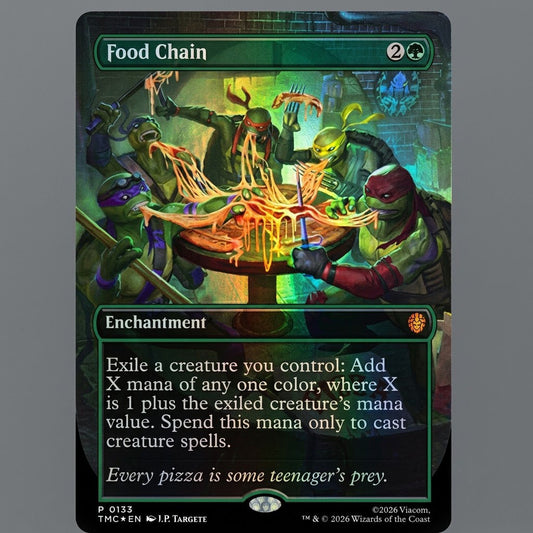 Food Chain P 0133 Commander: TMNT Borderless Foil NM
