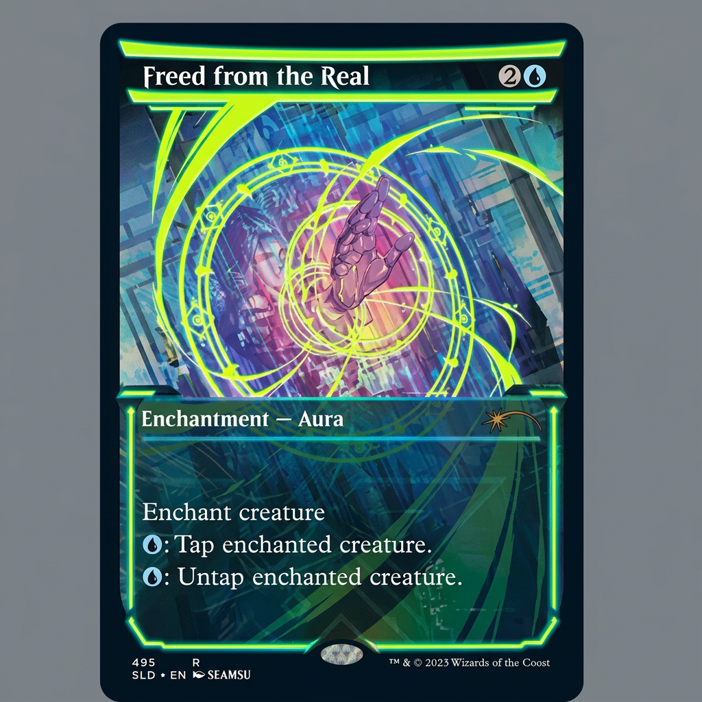 Freed From The Real 425 R Secret Lair Drop Series Neon Yellow NM