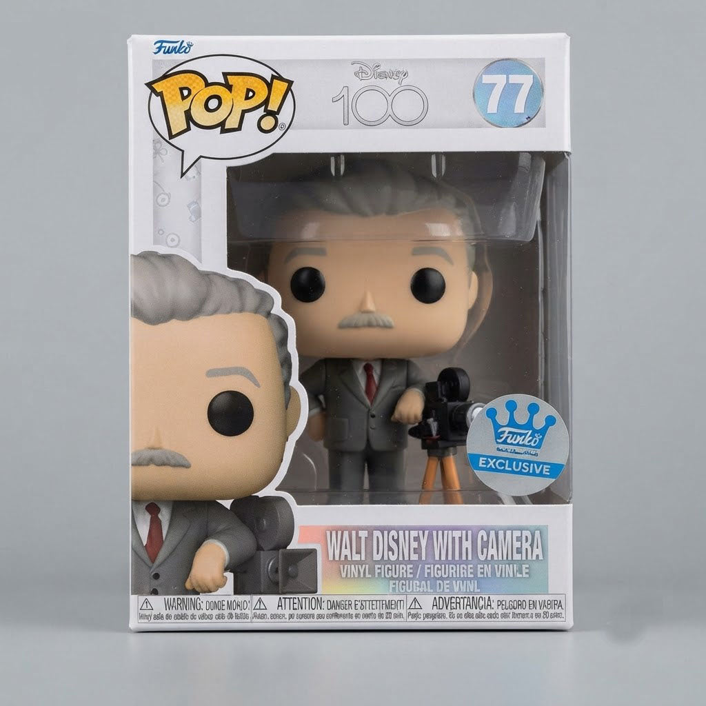 Funko-Pop! Disney 100 Walt Disney With Camera #77 Funko.com Exclusive