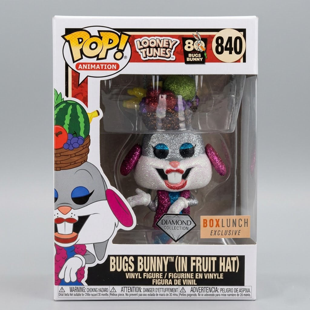 Funko-Pop! Looney Tunes Bugs Bunny (In Fruit Hat) #840 Diamond Collection Box Lunch Exclusive at Emerald Market Alamogordo, New Mexico