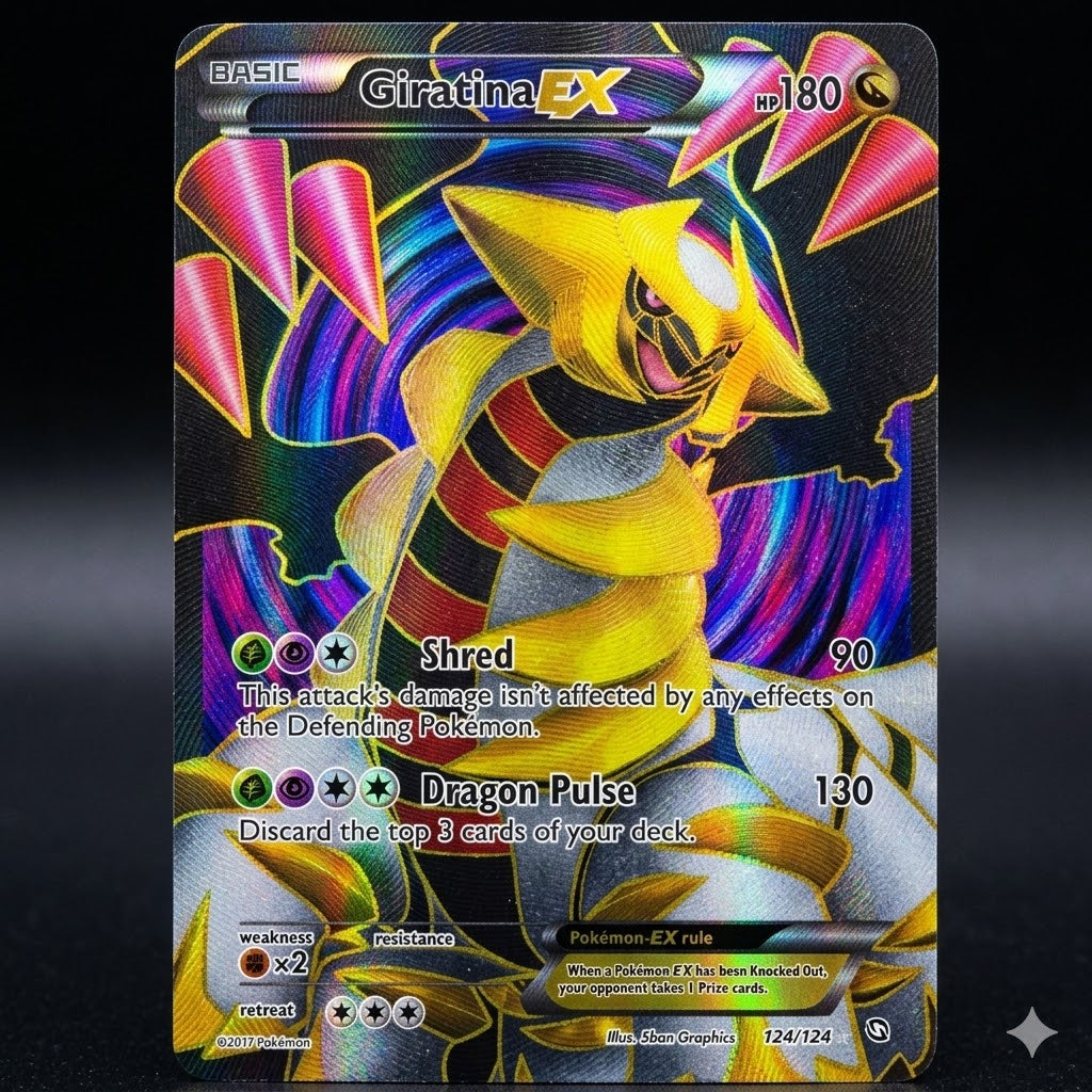 Giratina Ex 124/124 Dragons Exalted 124 Full Art Holofoil NM