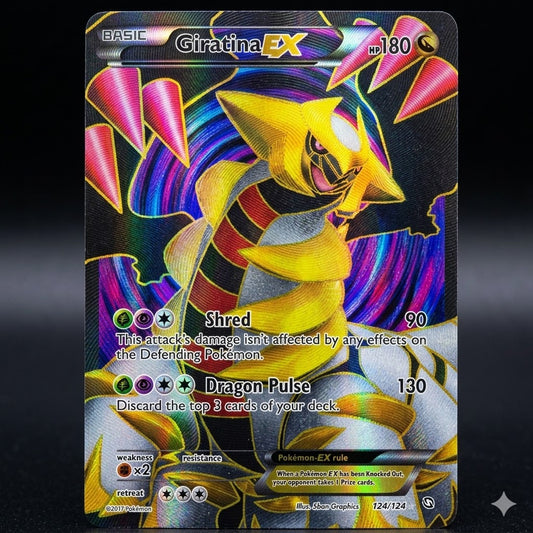 Giratina Ex 124/124 Dragons Exalted 124 Full Art Holofoil NM