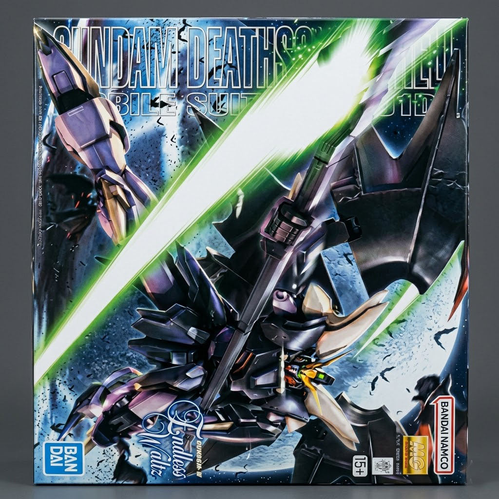 Bandai MG 1/100 Scale Gundam Deathscythe Hell EW Model Kit with Active Cloak at Emerald Market Alamogordo, New Mexico