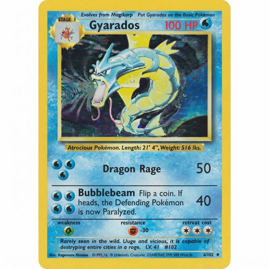 Gyarados 6/102 Holofoil NM