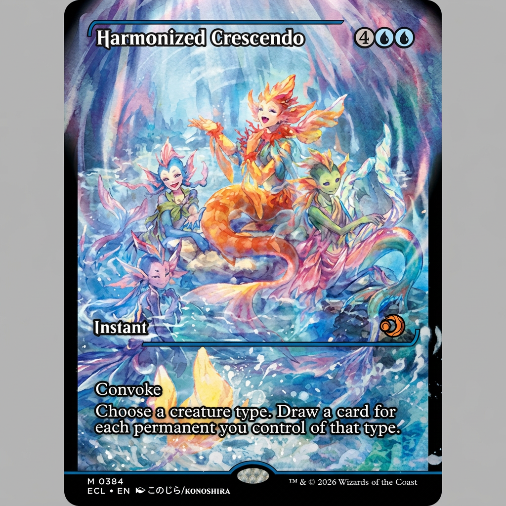 Harmonized Crescendo M 0384 Lorwyn Eclipsed Showcase Foil NM