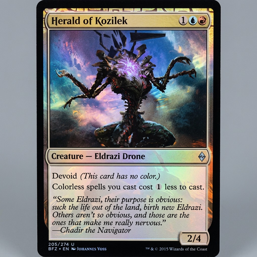 Herald Of Kozilek 205/274 U Battle For Zendikar Foil NM