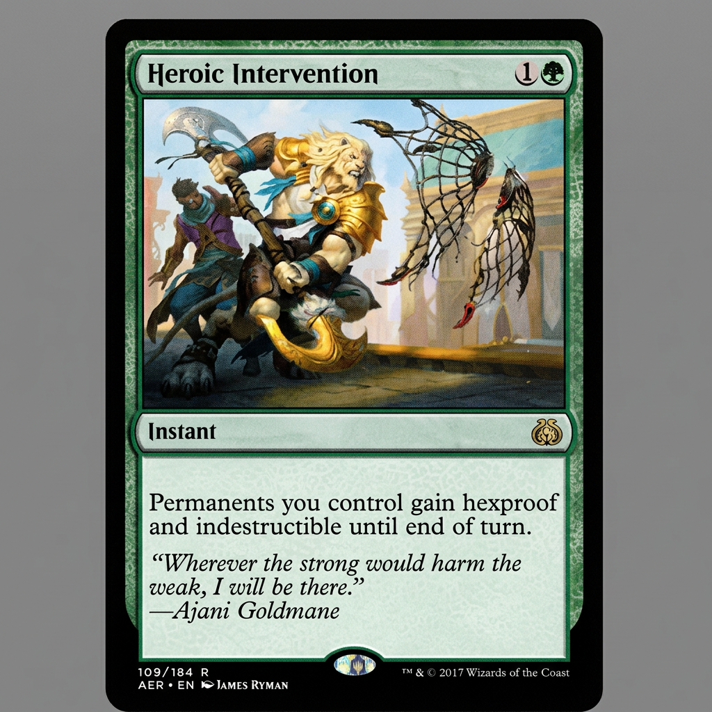 Heroic Intervention 109/184 R Aether Revolt Normal NM