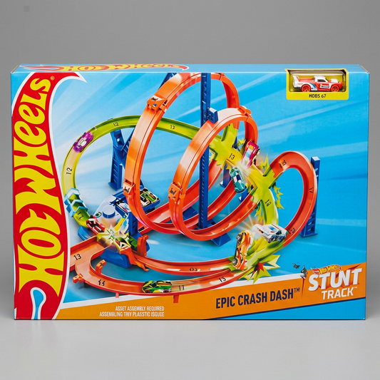 HotWheels Stunt Tracks Epic Crash Dash Playset