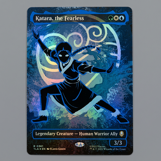 Kataara, The Fearless R 0361 Avatar: TLA Borderless Neon Ink Foil NM