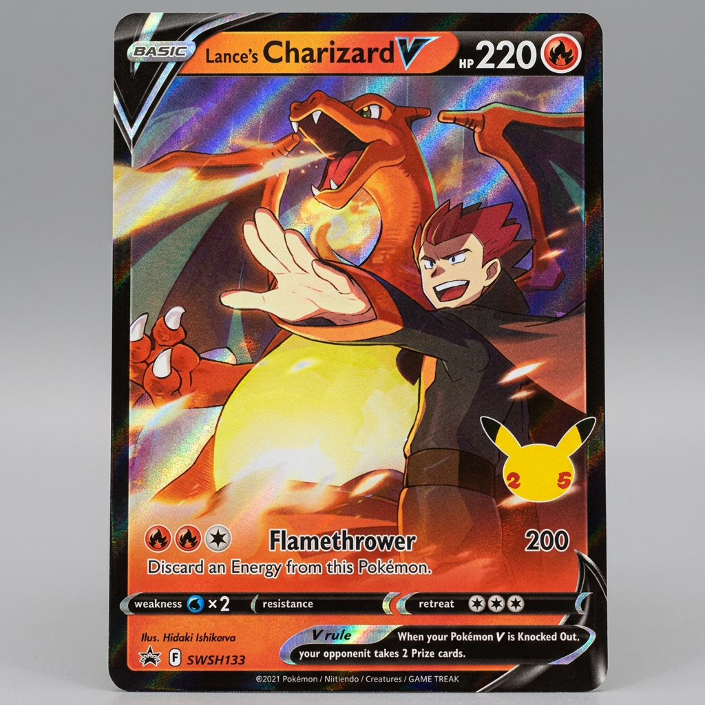 Lance's Charizard V SWSH133 S&S Promo Cards Holofoil NM