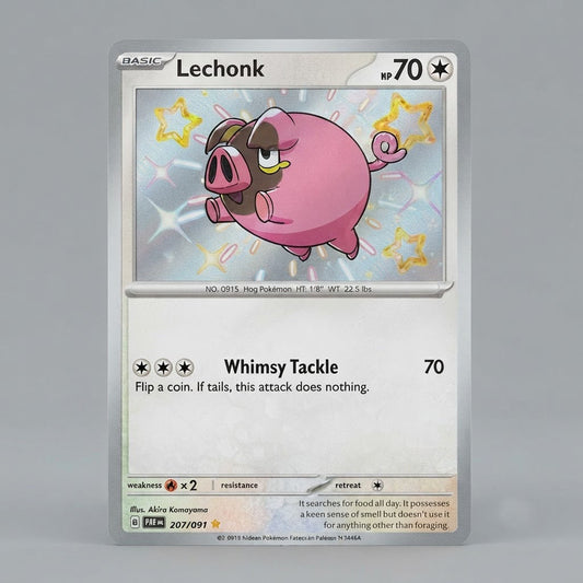 Lechonk 207/091 Paldean Fates Holofoil NM