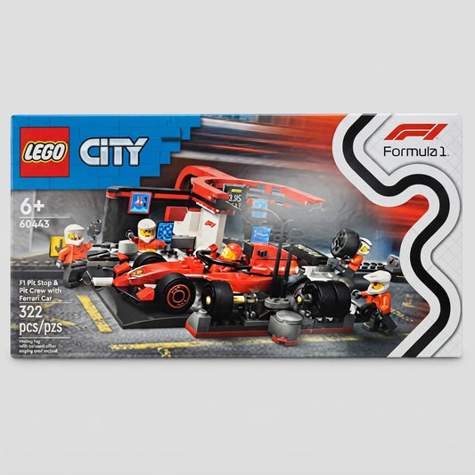 LEGO City Formula 1 Pit Stop & Pit Crew With Ferrari Car 322pcs at Emerald Market Alamogordo, New Mexico