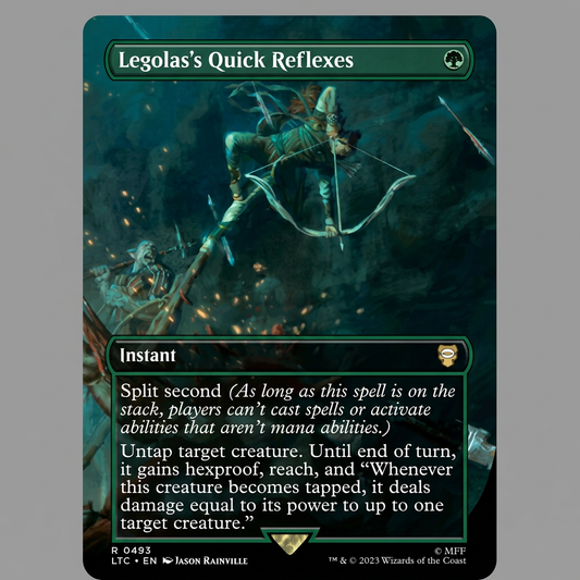 Legolas's Quick Reflexes R 0493 Commander: LOTR: Tales Of Middle-Earth Borderless Normal NM