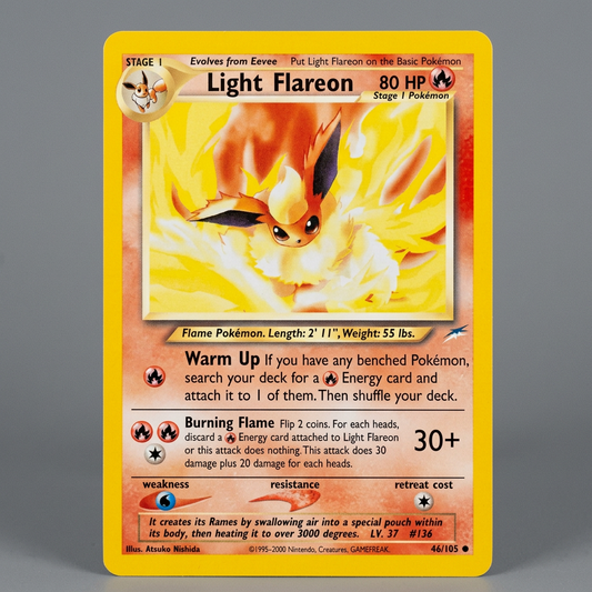 Light Flareon 46/105 Neo Destiny Unlimited Holofoil at Emerald Market Alamogordo, New Mexico