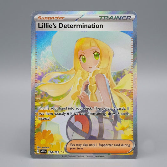 Lillie's Determination 184/132 Mega Evolution Holofoil NM
