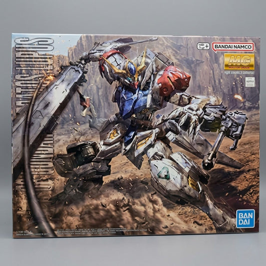 Bandai MG 1/100 Scale Gundam Barbatos Lupus Model Kit Box Art at Emerald Market Alamogordo, New Mexico
