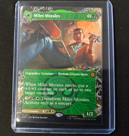 Miles Morales M 0211 Marvel's Spider-Man Borderless NM