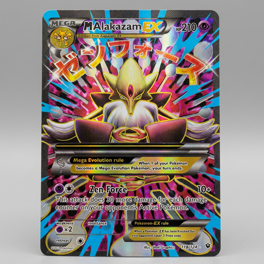 M Alakazam Ex (Full Art) 118/124 XY Fates Collide Holofoil DMG