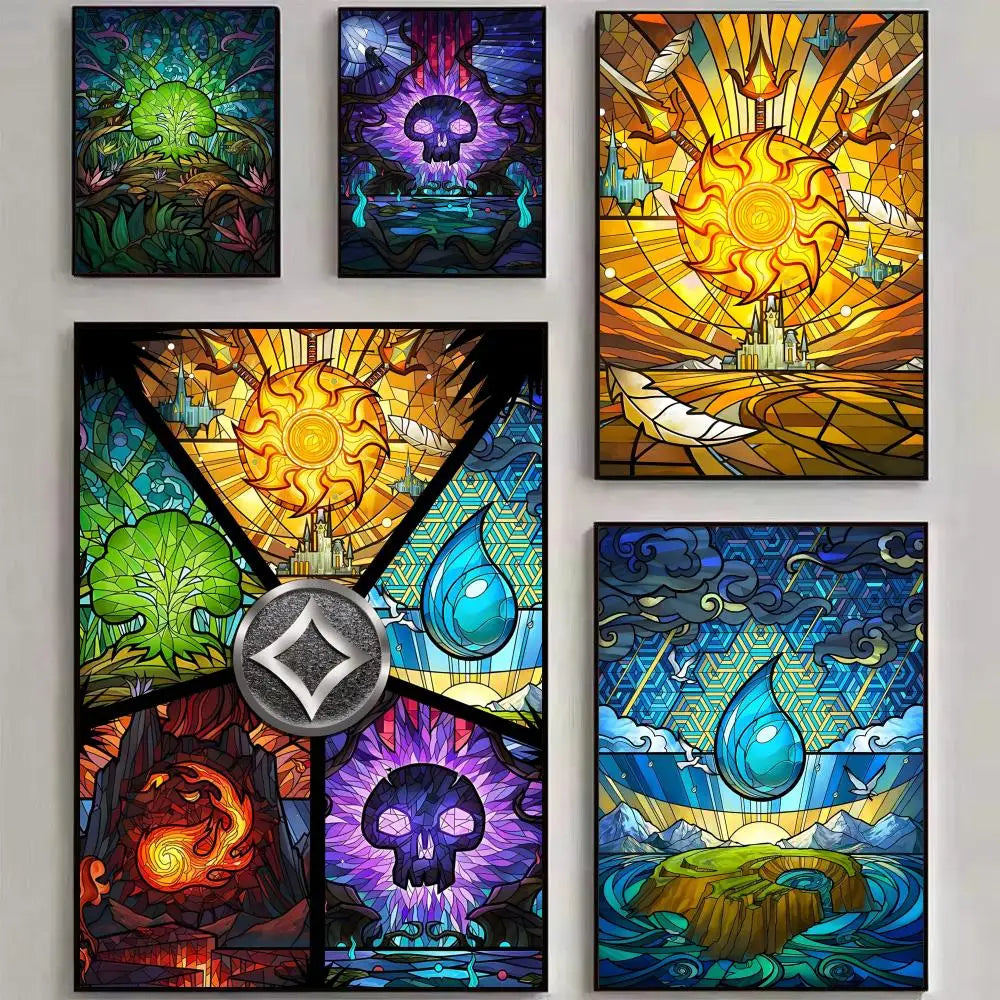 Magic The Gathering Poster HD Art Sticky Wall Decoration 50x70cm at Emerald Market Alamogordo, New Mexico