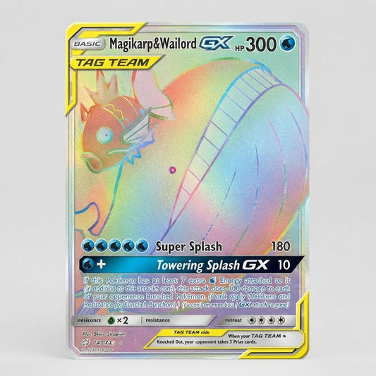 Magikarp & Wailord GX (Secret) 183/181 Team Up Holofoil NM