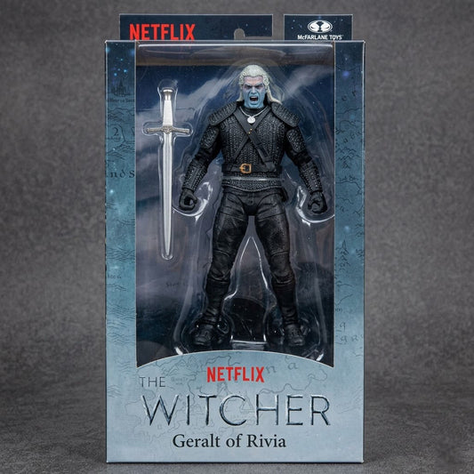 McFarlane Toys Netflix The Witcher Geralt of Rivia 7-Inch Action Figure Box Art at Emerald Market Alamogordo, New Mexico