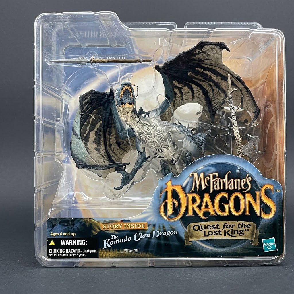 McFarlane Toys McFarlane's Dragons Series Komodo Clan Dragon Stalking Diorama Statue Box Art at Emerald Market Alamogordo, New Mexico