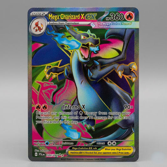Mega Charizard X Ex 109/094 Phantasmal Flames Holofoil NM