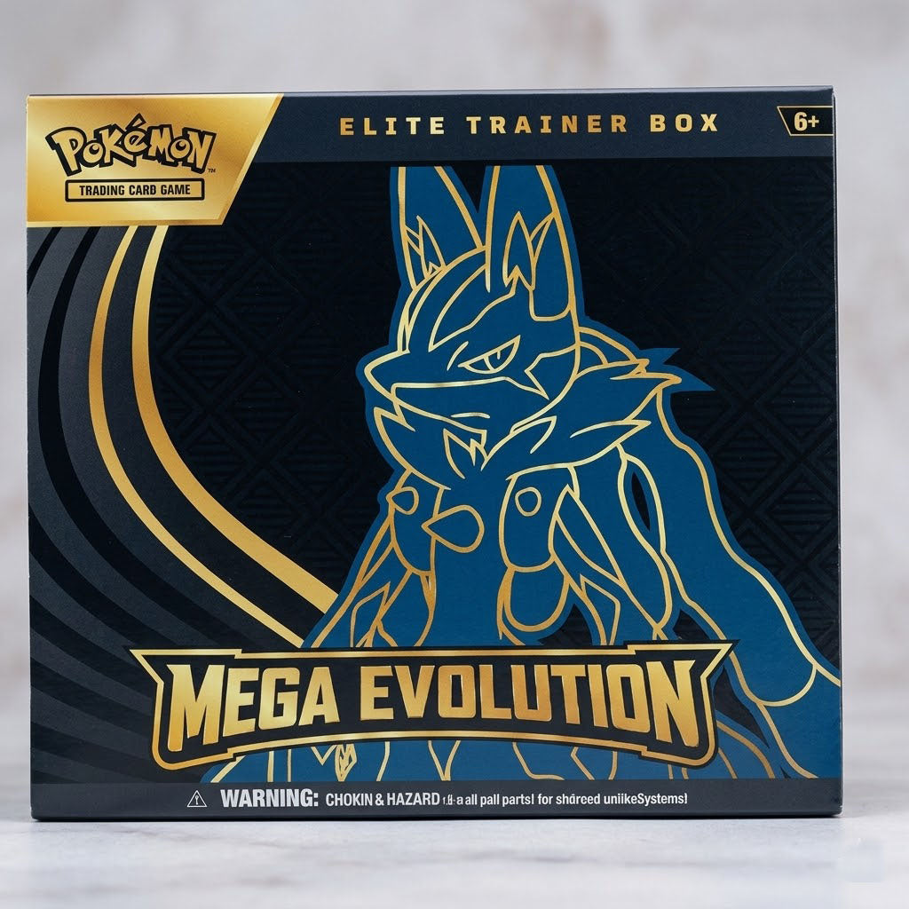 Pokemon Mega Evolution Lucario Elite Trainer Box at Emerald Market Alamogordo, New Mexico