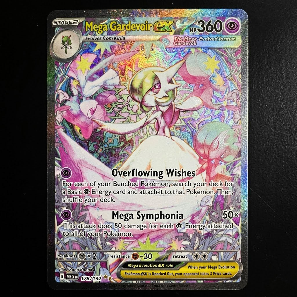 Mega Gardevoir Ex 178/132 Mega Evolution Holofoil NM at Emerald Market Alamogordo, New Mexico	