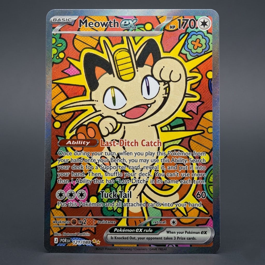 Meowth Ex 121/088 Perfect Order Holofoil NM